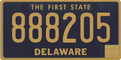 DE license plate 888205