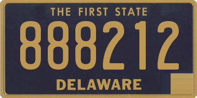 DE license plate 888212