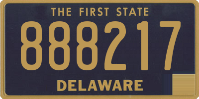 DE license plate 888217