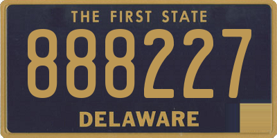 DE license plate 888227
