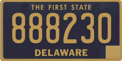 DE license plate 888230