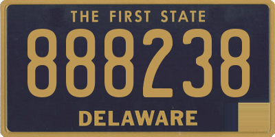 DE license plate 888238