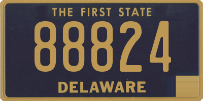 DE license plate 88824