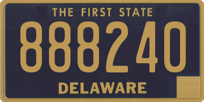 DE license plate 888240