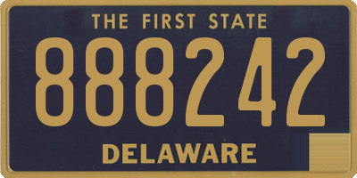 DE license plate 888242