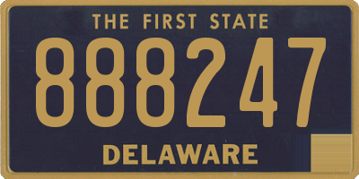 DE license plate 888247