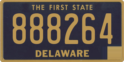 DE license plate 888264