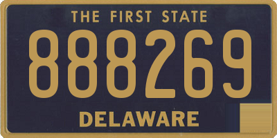 DE license plate 888269