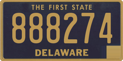 DE license plate 888274