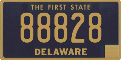 DE license plate 88828