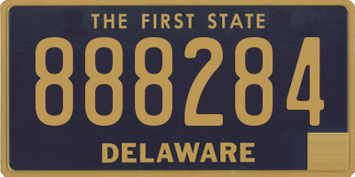 DE license plate 888284