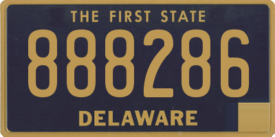 DE license plate 888286