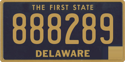 DE license plate 888289
