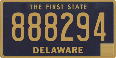 DE license plate 888294