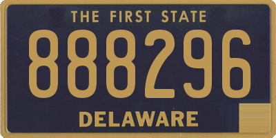 DE license plate 888296