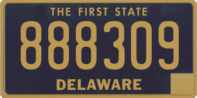 DE license plate 888309
