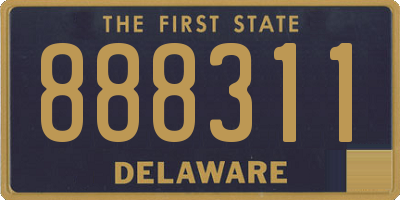 DE license plate 888311