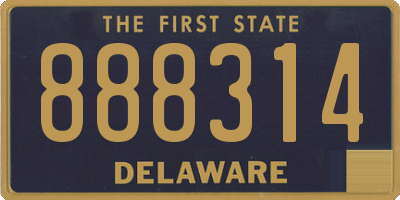 DE license plate 888314