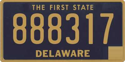 DE license plate 888317