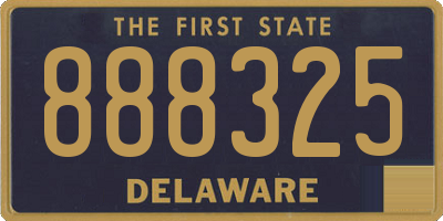 DE license plate 888325