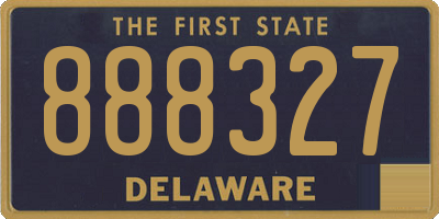DE license plate 888327