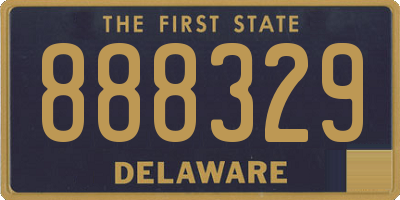 DE license plate 888329