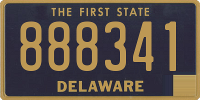 DE license plate 888341