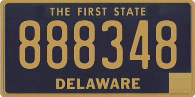 DE license plate 888348