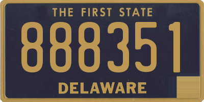 DE license plate 888351