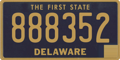 DE license plate 888352