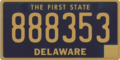 DE license plate 888353