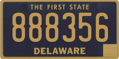 DE license plate 888356
