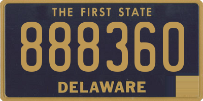 DE license plate 888360