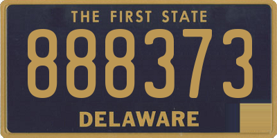DE license plate 888373