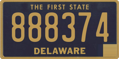 DE license plate 888374