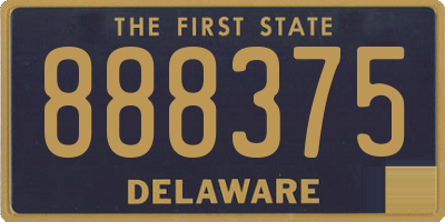 DE license plate 888375