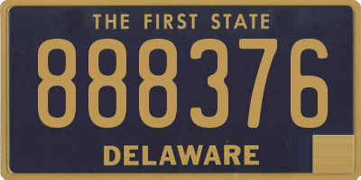 DE license plate 888376