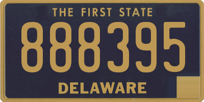 DE license plate 888395