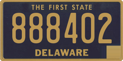 DE license plate 888402