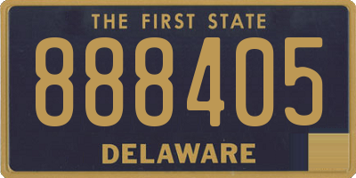 DE license plate 888405