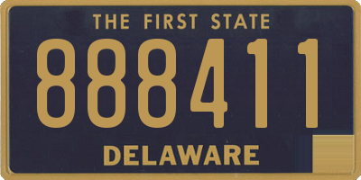 DE license plate 888411