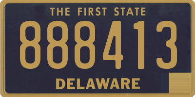 DE license plate 888413