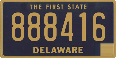 DE license plate 888416