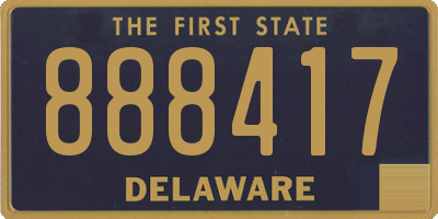 DE license plate 888417