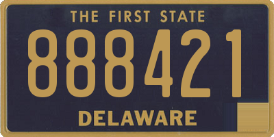 DE license plate 888421
