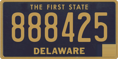DE license plate 888425