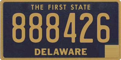 DE license plate 888426