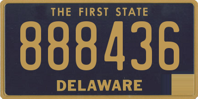 DE license plate 888436