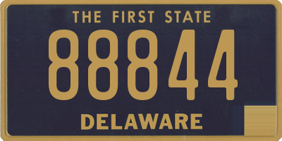 DE license plate 88844