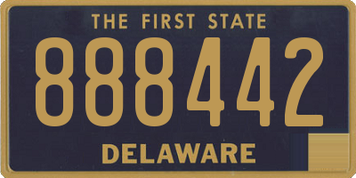 DE license plate 888442
